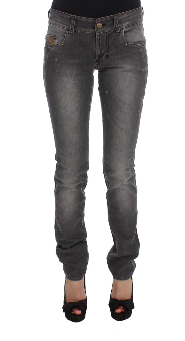 Jeans gris élégant slim fit