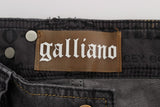 Eleganti jeans di lavaggio grigio in forma slim