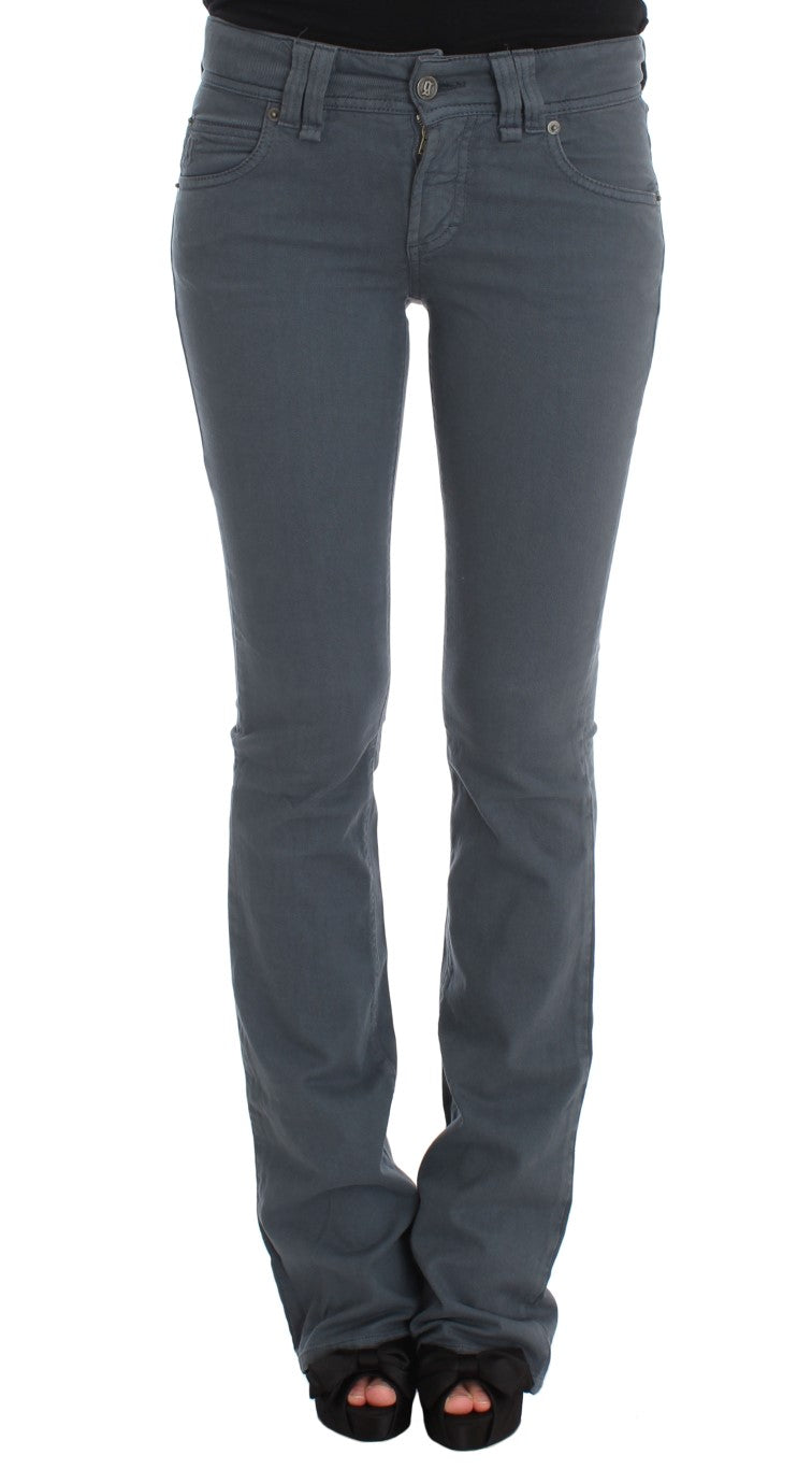 Elegante schlanke Fit -Bootcut -Jeans