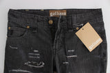 Jeans de ajuste recto de lavado gris elegante