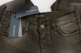 Chic Gray Slim Fit Ιταλικό denim