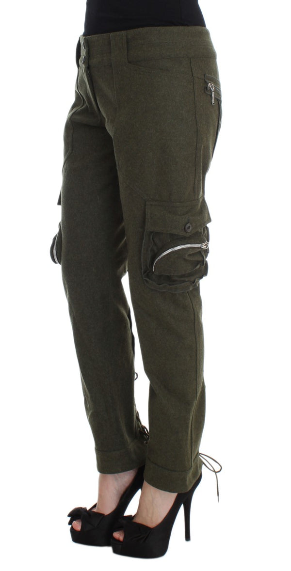 Pantaloni da carico verde chic per stile senza sforzo