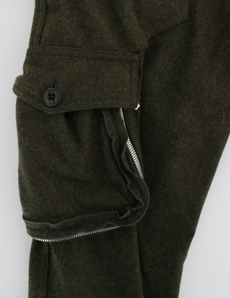 Pantaloni da carico verde chic per stile senza sforzo