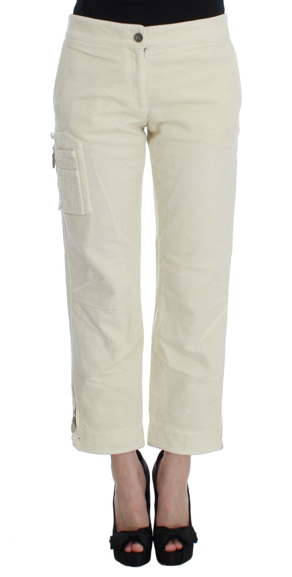 Pantaloni chic buige capri