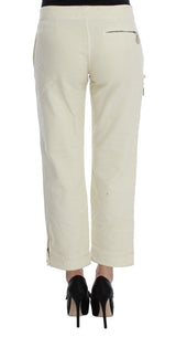 Pantaloni chic buige capri