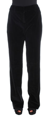 Eleganti jeans in forma dritta nera