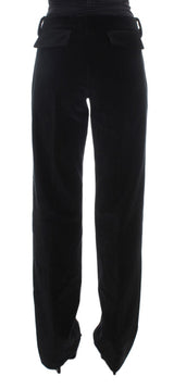 Elegante schwarze, gerade Fit Jeans