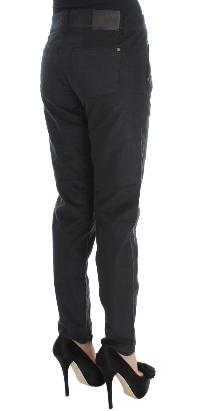 Pantalon en ajustement régulier noir chic