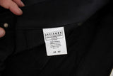 Pantalones de ajuste regular negro elegante