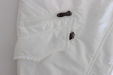 Chic White Nylon Cargo Hosen des italienischen Designers