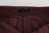 Pantaloni da carico tagliati di Bordeaux Chic Capri