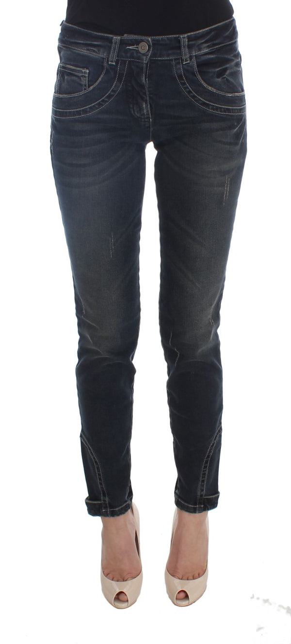 Jeans italiani chic blu slim fit