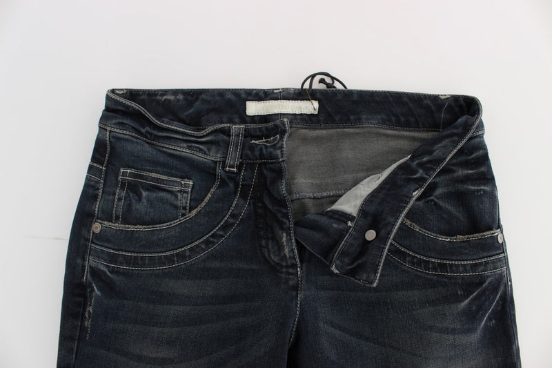 Chic Blue Slim Fit Jeans italianos