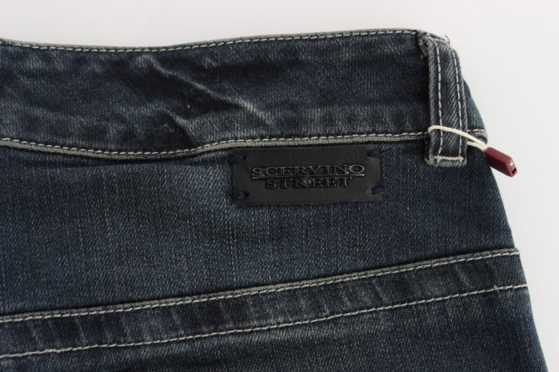 Chic Blue Slim Fit Jeans italianos