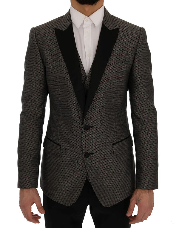 Mehrfarbiger gemusterter schlanker Fit Blazer