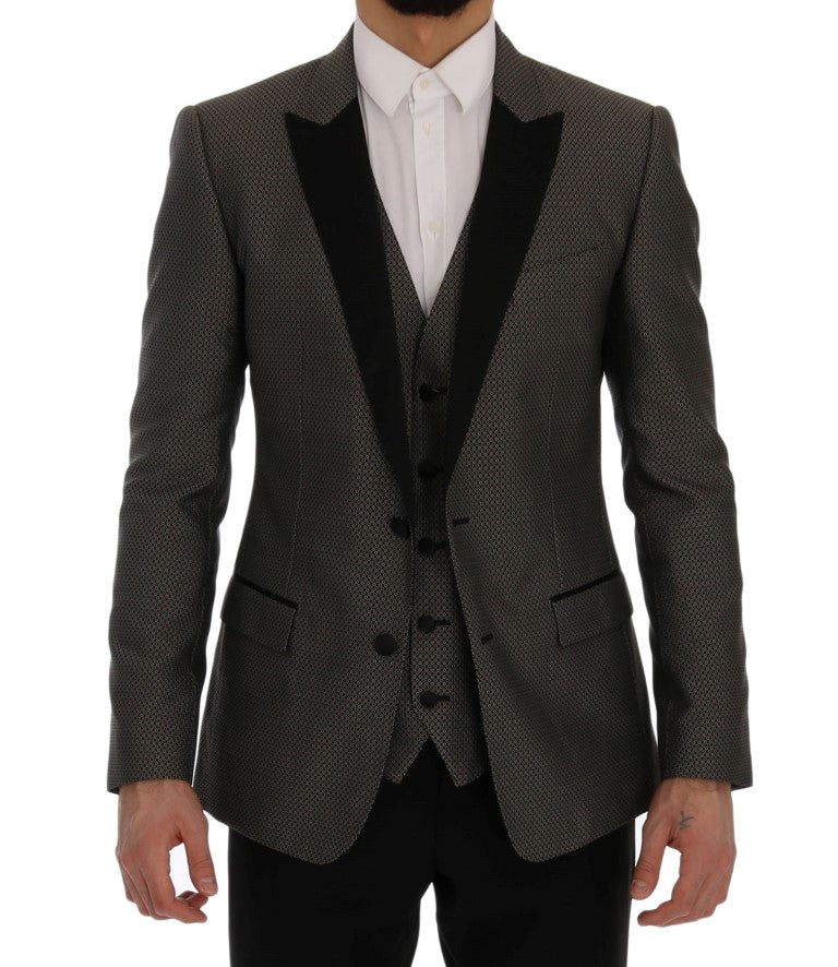 Mehrfarbiger gemusterter schlanker Fit Blazer