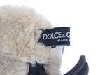 Chic Grey Wool & Shearling Guaves con dettagli con borchie