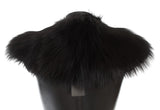 Black Fox Fur Chic Wrap Wrap