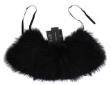 Black Fox Fur Chic Wrap Wrap