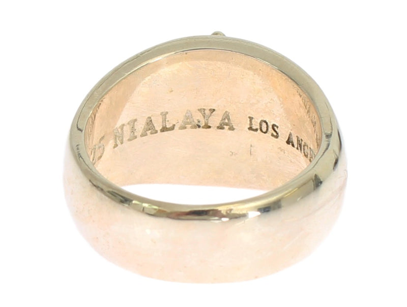 Anillo de hombres de la declaración de plata