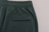 Eleganti pantaloni sportivi in ​​cashmere verde