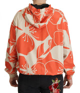 Pull à capuchon à zip floral élégant