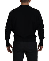 Eleganter Crewneck -Baumwollmischpullover