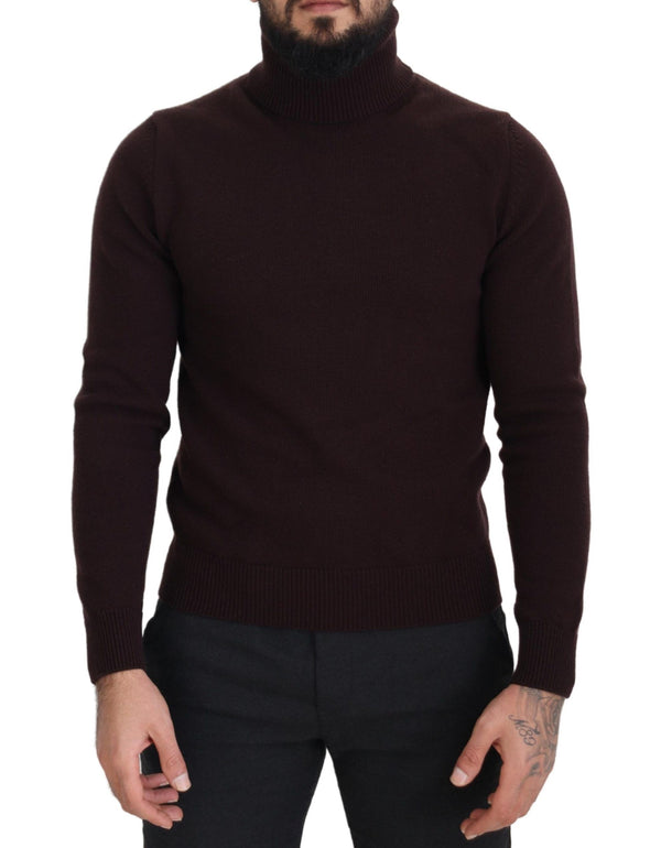 Κομψό πουλόβερ πουλόβερ μαλλιού Turtleneck Wool