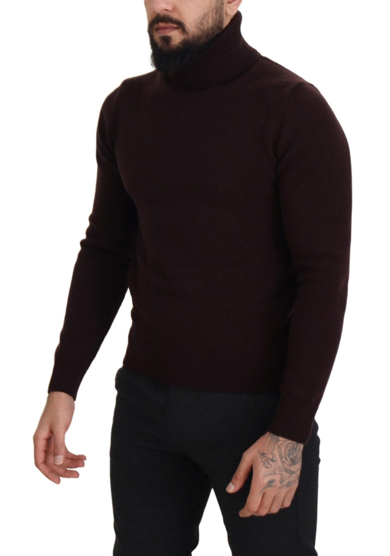 Κομψό πουλόβερ πουλόβερ μαλλιού Turtleneck Wool