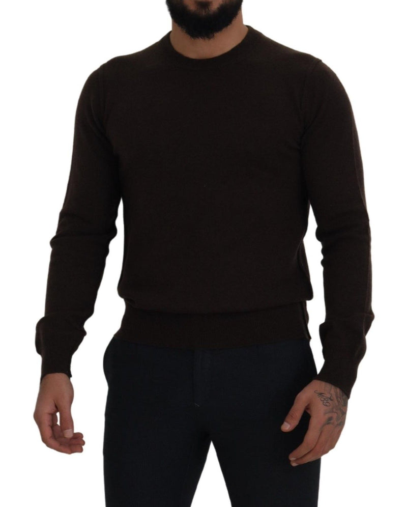 Eleganter Kaschmir -Crew -Nackenpullover