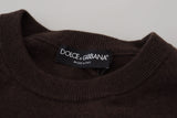 Eleganter Kaschmir -Crew -Nackenpullover