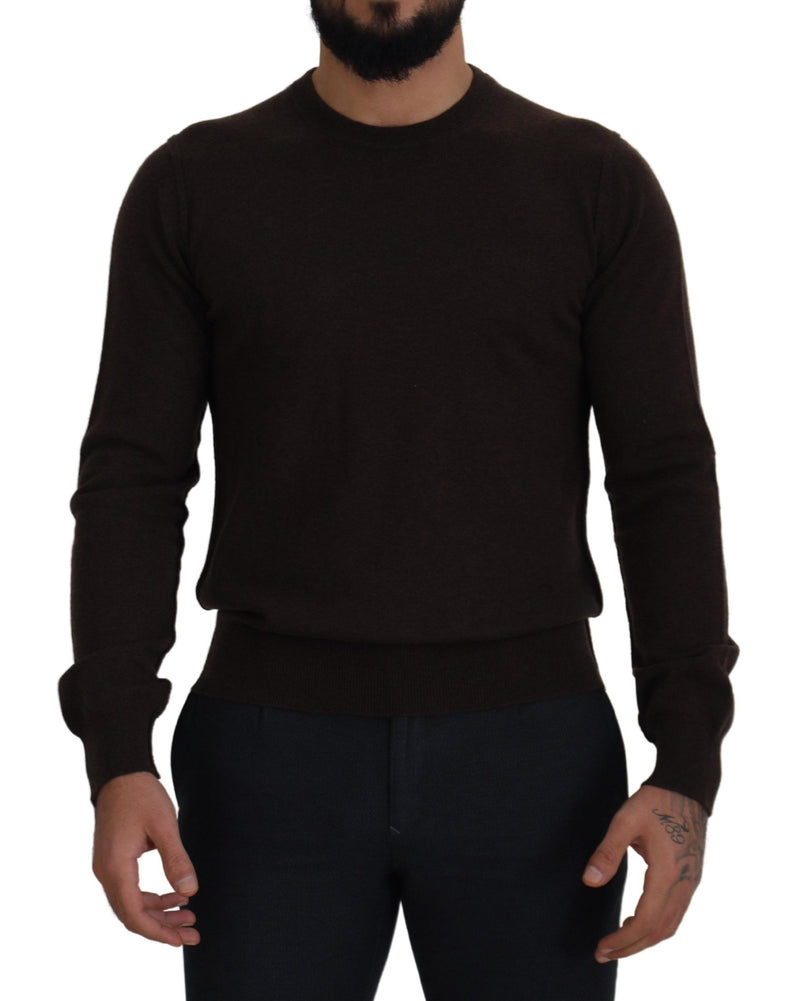 Eleganter Kaschmir -Crew -Nackenpullover