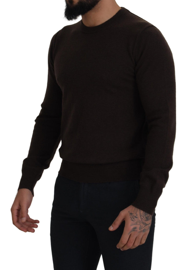 Eleganter Kaschmir -Crew -Nackenpullover