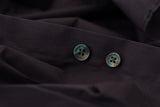 Elegant Dark Blue Cotton Blend Dress Shirt