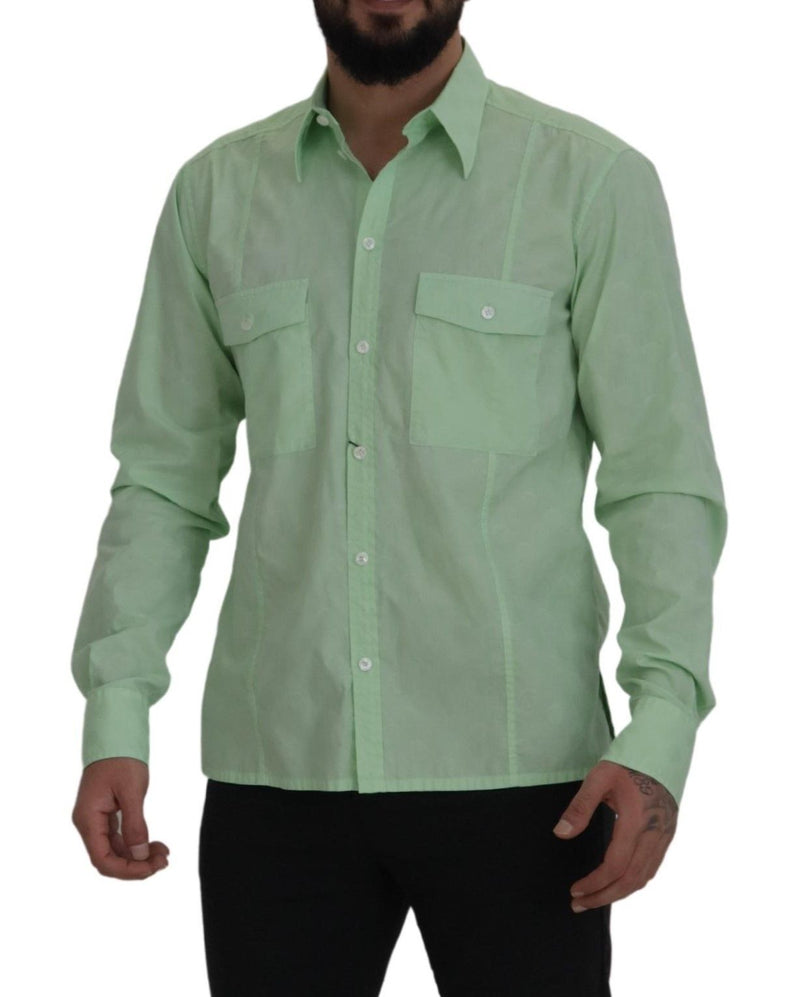 Camicia casual con abbottonatura casual green green menta