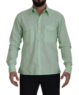 Camicia casual con abbottonatura casual green green menta