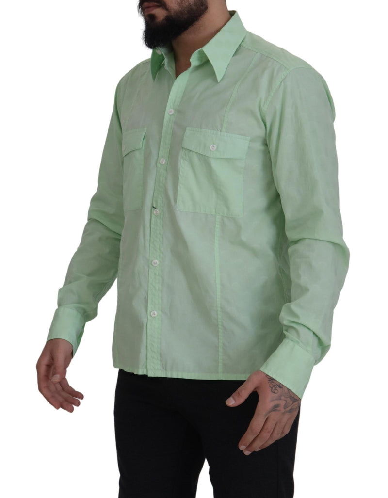 Camicia casual con abbottonatura casual green green menta