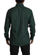 Emerald Elegance Slim Fit Casual Casual