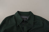 Emerald Elegance Slim Fit Camiseta casual