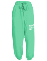 Pantalon de survêtement chic en vert luxuriant