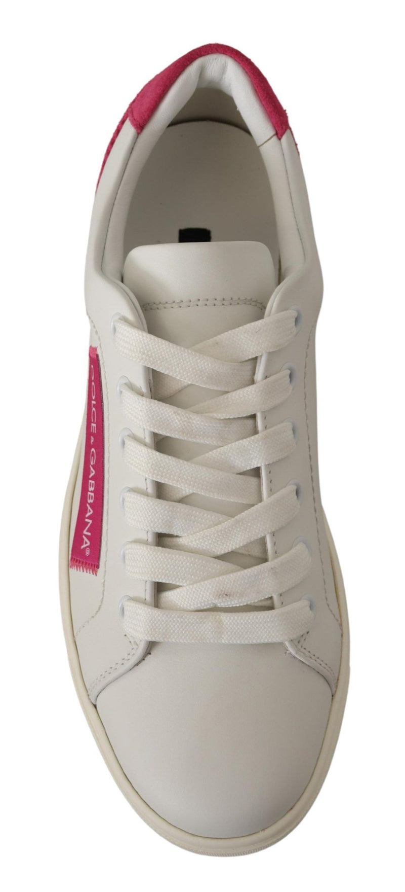 Eleganti sneaker a basso contenuto di pelle bianca