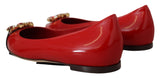 Mocasines de cristal de ante rojo: elegancia exquisita