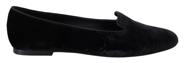 Mocassins de mélange de soie noire élégants