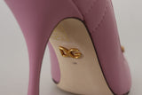 Devotion Leather Heels in Pink