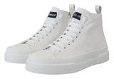 Eleganti sneaker in tela alto