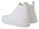 Eleganti sneaker in tela alto