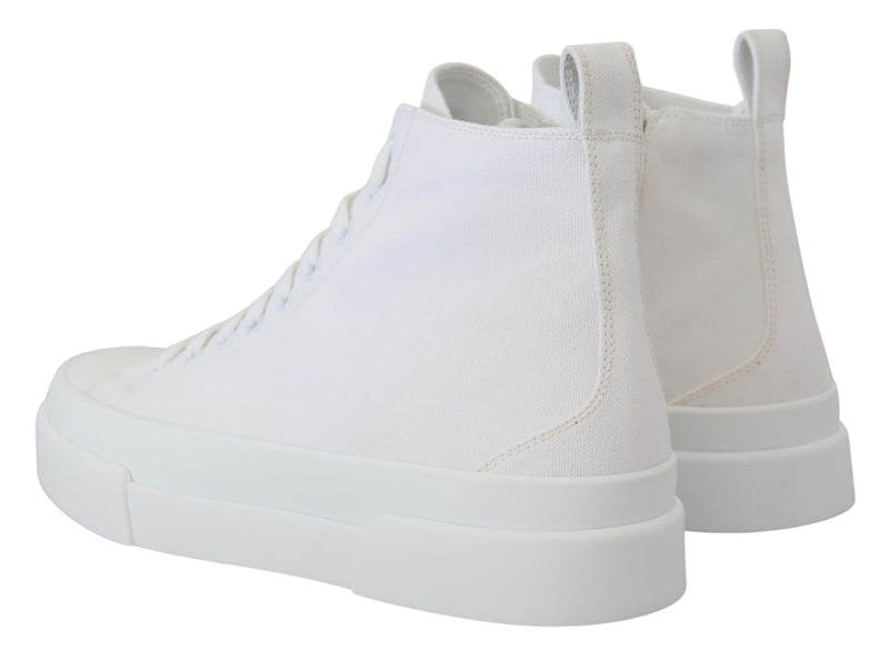 Eleganti sneaker in tela alto