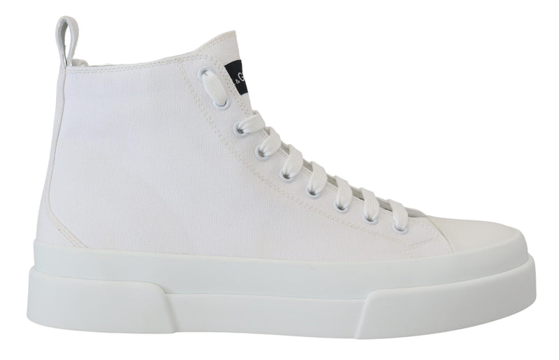 Eleganti sneaker in tela alto