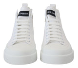 Eleganti sneaker in tela alto