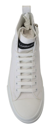 Eleganti sneaker in tela alto